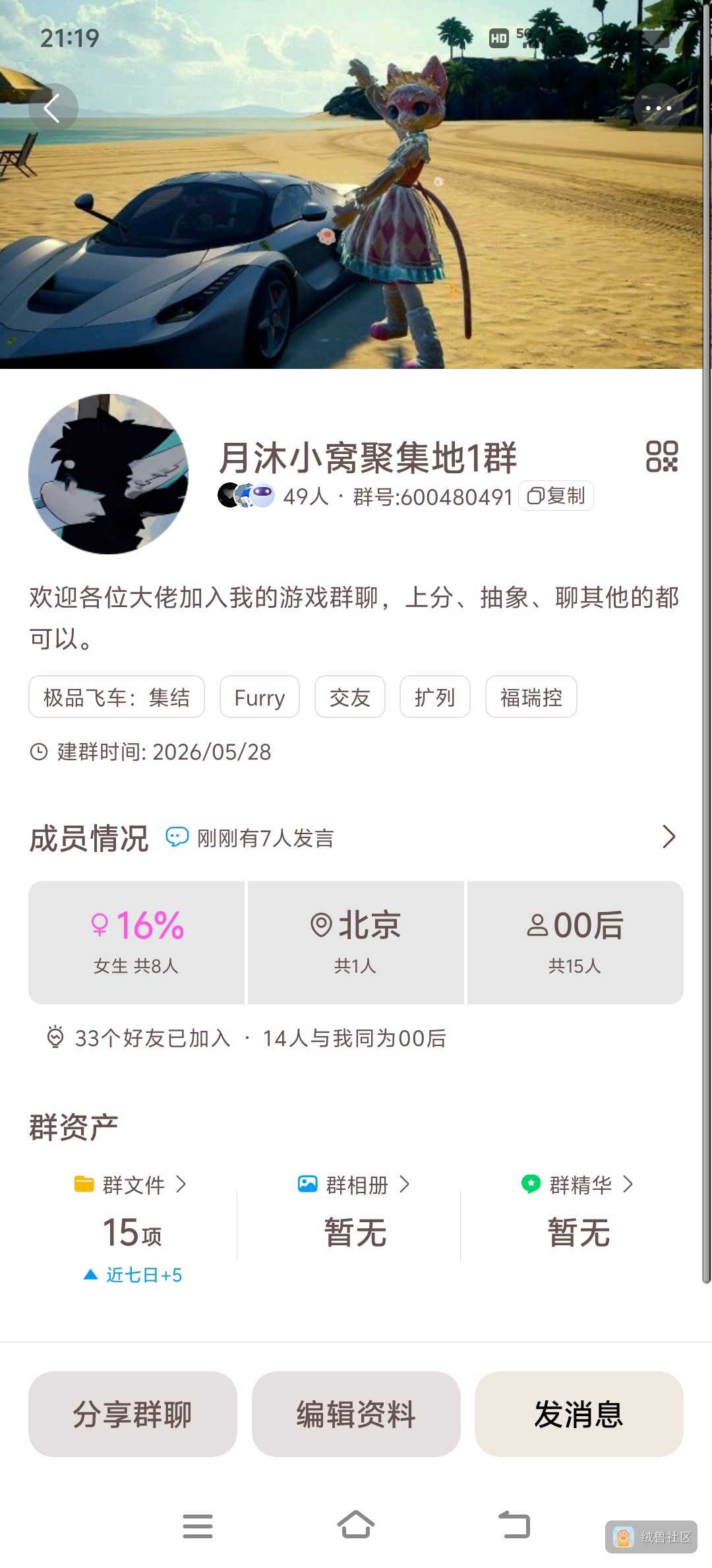 快手🐾月沐🐾在绒兽社区发布的公开动态图片